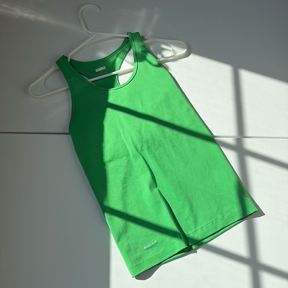 Nike Y2K Nike Pro Compression Support Tank Green Small
